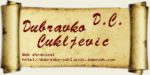 Dubravko Čukljević vizit kartica
